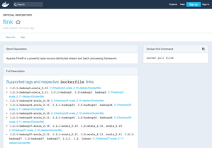  Official Docker Images for Apache Flink